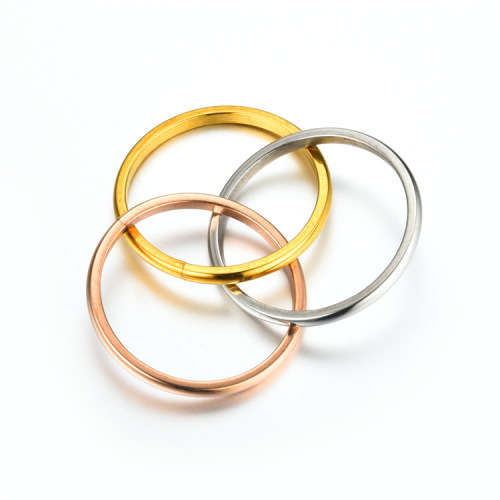 Stainless Steel Trilogy Interlocking Three Band Set. Ring Size 6,7,8,9,10,11,12,13